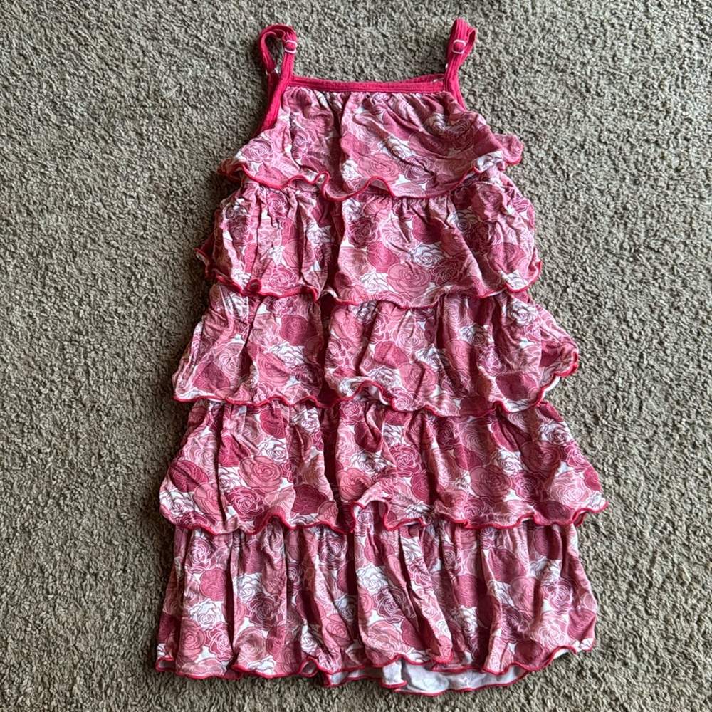Kickee tiered ruffle dress, size 5
